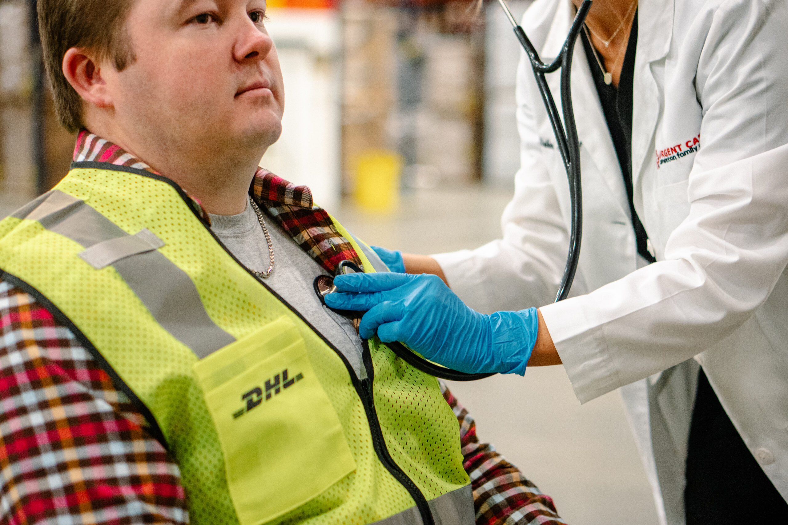 AFC providing on-site occupational health services.